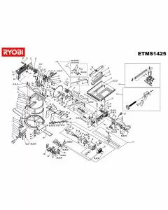 Buy A Ryobi ETMS1425 Spare part or Replacement part for Your Saws and Fix Your Machine Today